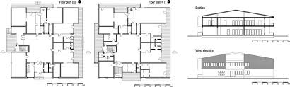 Floor Plans Section And Elevation Of