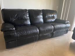 electric leather couch recliner