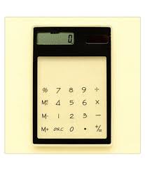 1 Pc Stationery Solar Energy Touch Clear Scientific Calculator Random Color