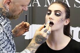 spider web halloween make up a step by