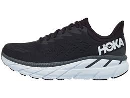 Black and white shoes for women. Hoka One One Clifton 7 Wide Men S Shoes Black White