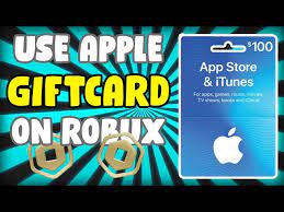 apple gift card on robux roblox