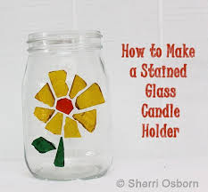 Stained Glass Candle Holder Craft