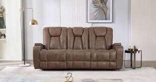 Titan Reclining Sofa With Drop Down