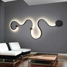Modern Acrylic Led Wall Sconce Curved