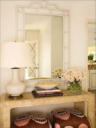 hang art above a console table