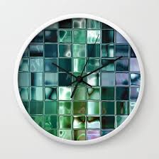 Mosaic Tile Art Wall Clock