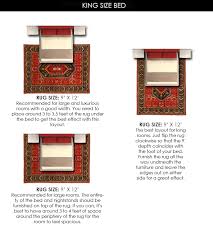 What Size Rug Under A King Bed Layout