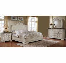 By jennifer taylor (61) lily light beige linen king upholstered platform bed frame. Angie 4 Pc Antique White King Bedroom Set By Mcferran Home Furnishings