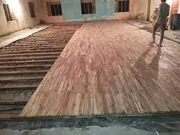 panchani brown teak wooden flooring