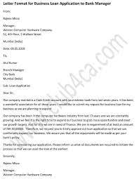 application letter for business loan to