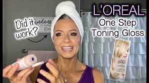 l oreal one step toning gloss does it