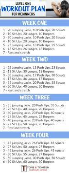 4 Week Beginner S Workout Plan