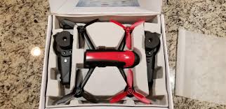 parrot bebop 2 drone in red with parrot