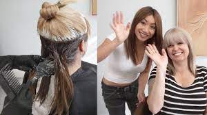 Brown hair with blonde and red highlights. Hair Color Technique Blonde And Brown Hair Youtube