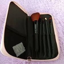 laneige make up brush with zipper purse