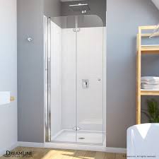 Aqua Fold Bi Fold Shower Door With Base