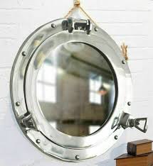 Nautical Round Mirror For Wall Vintage