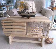 Half Round Lobster Trap Coffee Table
