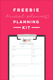 free printable bridal shower planning