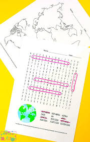 Please log in to super teacher worksheets. Continents And Oceans Worksheets Free Word Search Quiz And More Itsybitsyfun Com