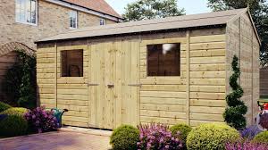 Pressure Treated Tall Garden Apex Shed