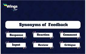 synonyms of feedback meaning exles