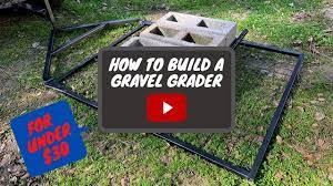 how to build a gravel drag grader for
