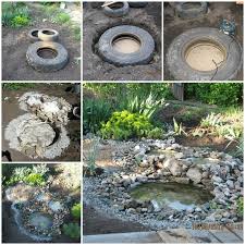 Diy Garden Ponds From Old Tires