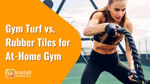 gym turf vs rubber tiles what is the