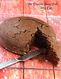 indian style chocolate sponge cake