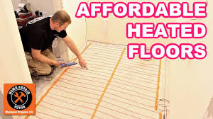 best affordable heated floor system