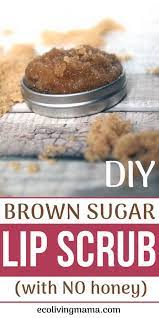 easy diy brown sugar lip scrub with