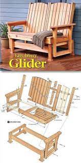 glider bench plans outdoor furniture