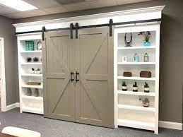 Bookcase Built In With Barn Doors