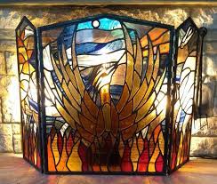 Fire Screen Peter G Wright Stained Glass