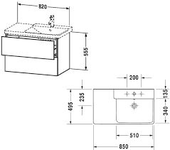 2 drawer vanity unit for p3 comforts basin