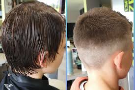 She asked the hairdresser to wave her hair. Coiffure Homme Espace Carre Zen