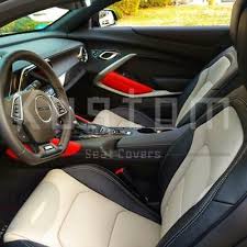 White Interior Leather Seat Covers