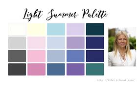 light summer palette light cool