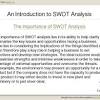 Importance of Swot Analysis