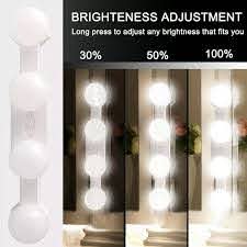 Super Bright Wall Lamp 4 Led Bulb Hollywood Vanity Mirror Light Led Makeup Lights Cordless Usb Cosmetic Lighted Dressing Table Led Indoor Wall Lamps Aliexpress