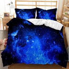 Space Duvet Cover Set Nebula Dark
