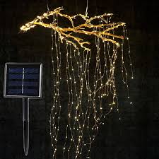 solar lights outdoor solar vines branch