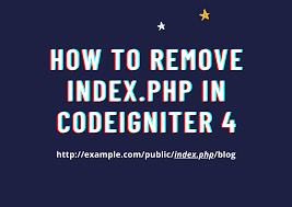 public index php url in codeigniter 4