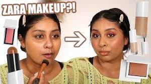 testing out zara makeup you