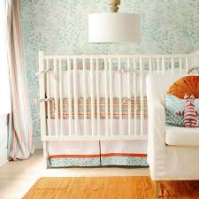 Turquoise And Orange Crib Bedding