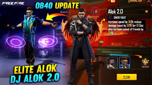 ob 40 update elite dj alok free fire