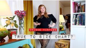 True To The Size Chart Unique Vintage Plus Size Try On Haul