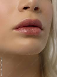 closeup plump lips lip care